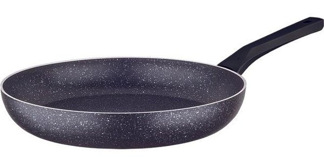 Emel Tetra Plastik Saplı Granit 20 cm Düz Tava Siyah