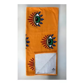 Wallhang Mystique Eyes Pamuklu Plaj Havlusu Turuncu