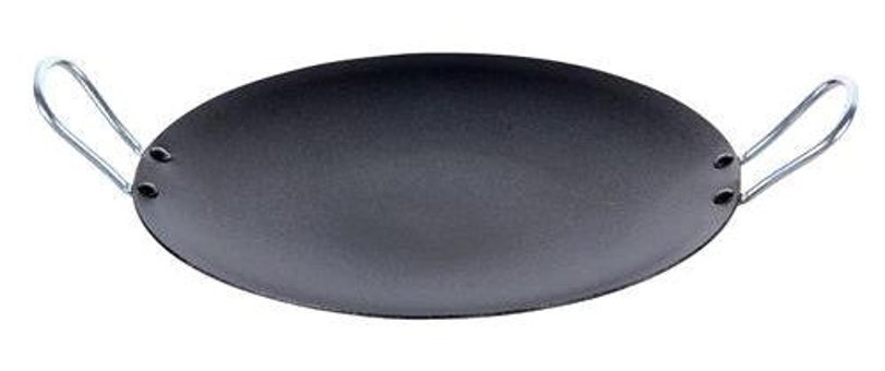 Taşhan T-0195 Metal Saplı Alüminyum 38 cm Saç Tava Siyah