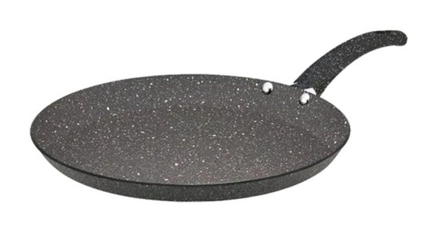 Hascevher Plastik Saplı Granit 22 cm Krep Tava Gri