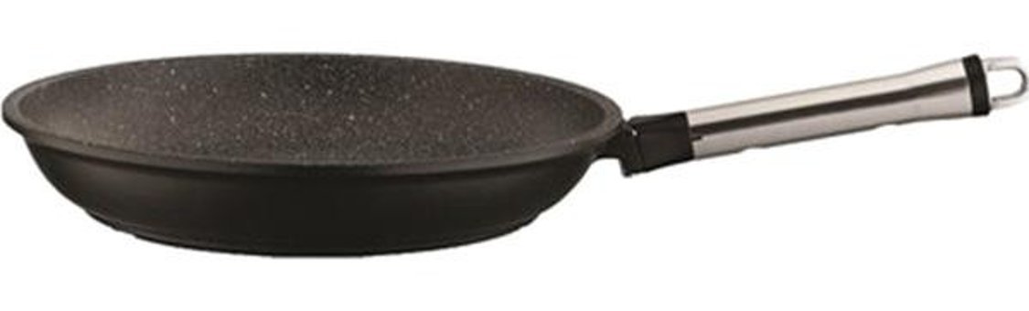 Leggno FSN2100TV24IND Çelik 24 cm Düz Tava Siyah