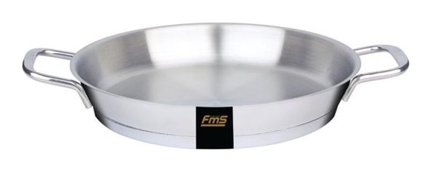 Fms Endüstriyel Çelik 22 cm Sahan Tava Gri