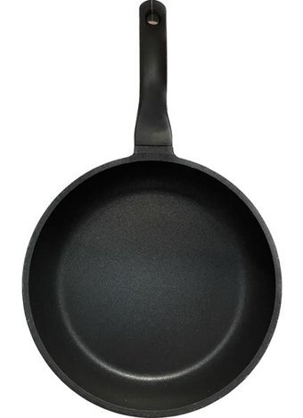 Esse Plastik Saplı Döküm 24 cm Düz Tava Siyah