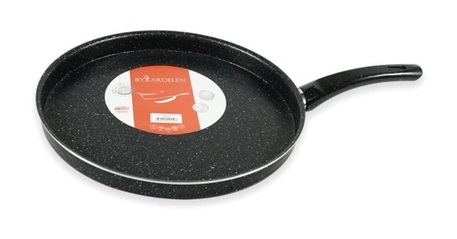 Bykardelen Plastik Saplı Alüminyum 32 cm Gözleme Tava Siyah