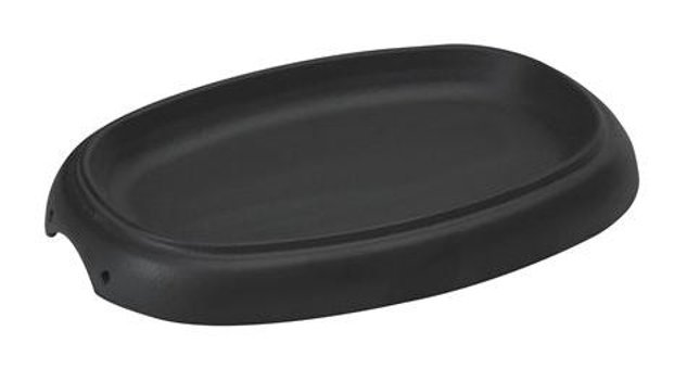 Lava Hot Plate Döküm Saplı Döküm 12.5x19 cm Düz Tava Siyah