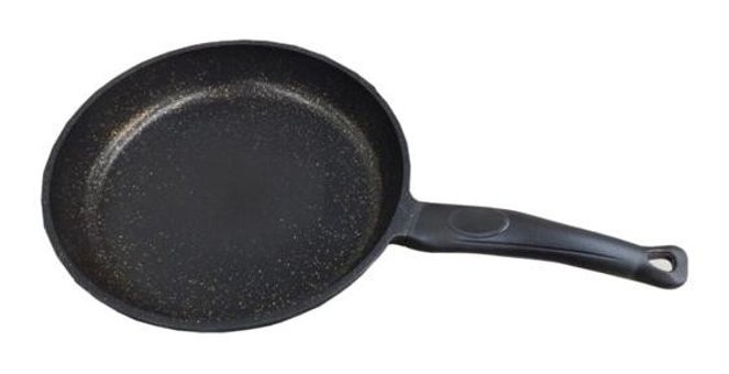 Polo Chef Iron Plastik Saplı Döküm 30 cm Düz Tava Siyah