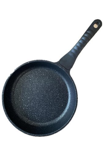 Eva Cook Plastik Saplı Döküm 24 cm Düz Tava Siyah