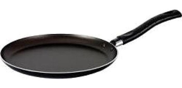 Mehtap Plastik Saplı Granit 22 cm Krep Tava Siyah