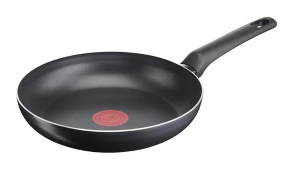 Tefal 1X Simplecook Plastik Saplı Titanyum 24 cm Düz Tava Siyah