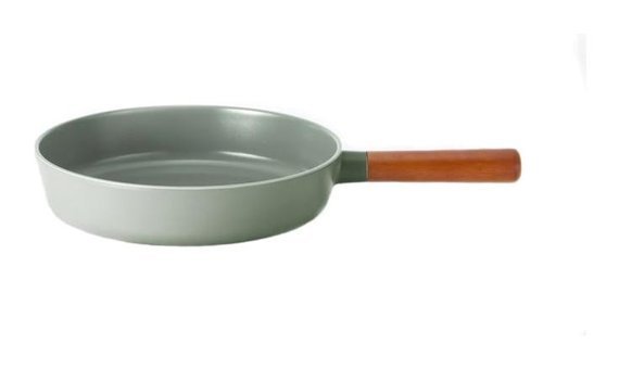 Neoflam Fika Ahşap Saplı Alüminyum 28 cm Düz Tava Gri