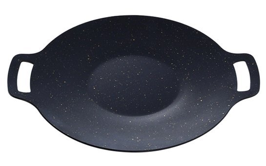 Generic Döküm Saplı Çelik 38 cm Kızartma Tava Siyah