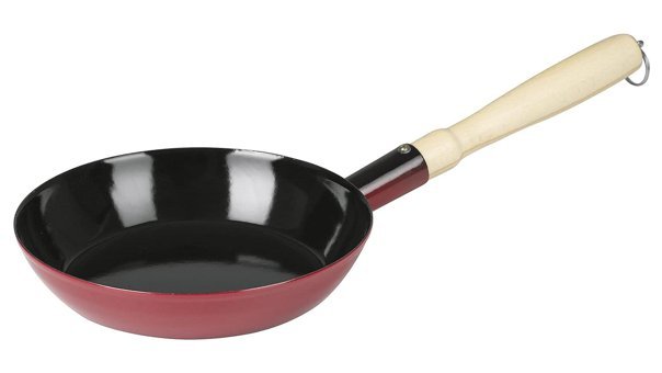 Risoli Plastik Saplı Alüminyum 20 cm Kızartma Tava Kırmızı