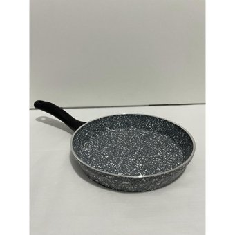 Evita Plastik Saplı Granit 26 cm Düz Tava Gri