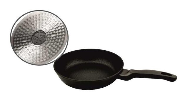 M3 Decorium Çizilmez Plastik Saplı Döküm 26 cm Düz Tava Siyah