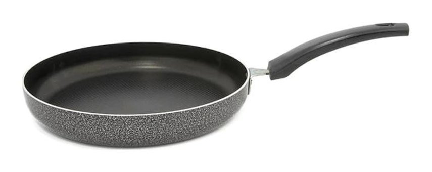 Leydi Plastik Saplı Alüminyum 32 cm Kızartma Tava Gri