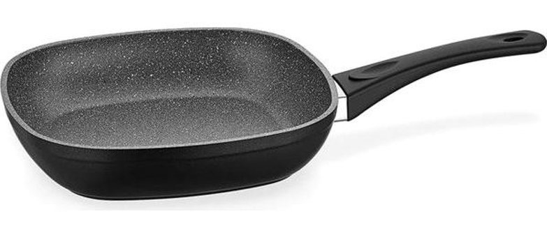 Schafer Gastronomıe Plastik Saplı Alüminyum 26 cm Düz Tava Siyah
