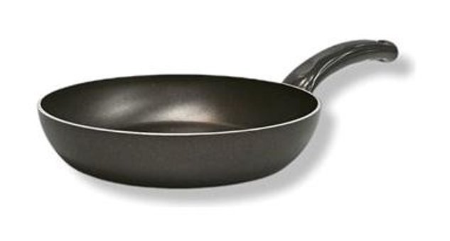Viyalente Onyx Plastik Saplı Alüminyum 26 cm Düz Tava Siyah