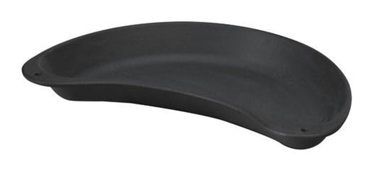 Lava Döküm 10x20 cm Düz Tava Siyah