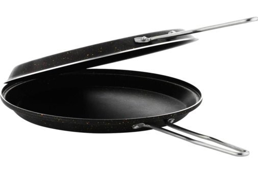 Orhan Home İkiz Metal Saplı Granit 32 cm Balık Tava Siyah