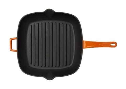 Lava Döküm 26x32 cm Grill Tava Turuncu