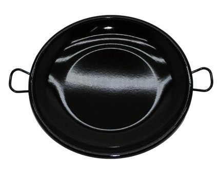Hazarpazar Emaye Saplı Emaye 30 cm Saç Tava Siyah