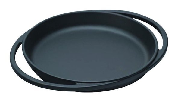 Lava Döküm Saplı Döküm 20 cm Düz Tava Siyah
