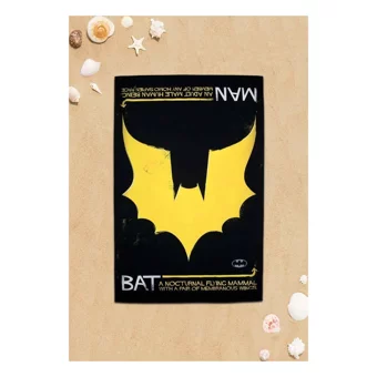Dogo Mare Black and Yellow Batman Plaj Havlusu Çok Renkli
