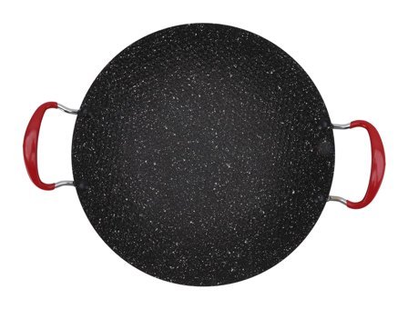 Tıta-Dong Kore Metal Saplı Seramik 30 cm Kızartma Tava Siyah