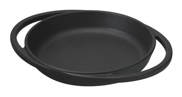 Lava Döküm 16 cm Düz Tava Siyah