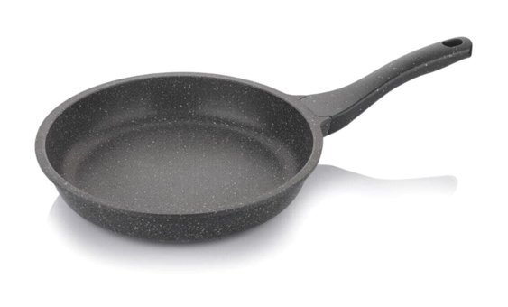 Schafer Famos Plastik Saplı Döküm 20 cm Düz Tava Gri