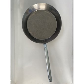 Tunca Çelik 33 cm Düz Tava Gri