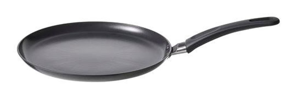 Ikea Plastik Saplı Alüminyum 25 cm Krep Tava Siyah