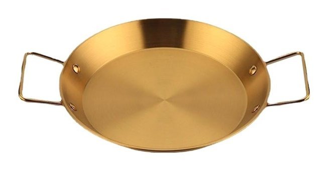 Suntek Magideal Çelik Saplı Paslanmaz Çelik 20 cm Düz Tava Gold