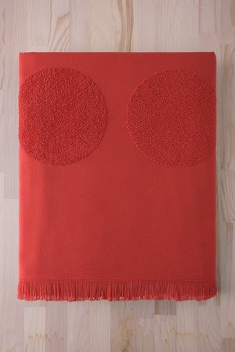 Cottonmanıa Voe Coral Pamuklu Plaj Havlusu Kırmızı