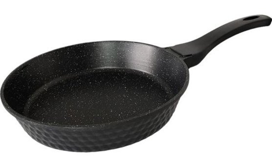 Meesle Döküm 24 cm Kızartma Tava Siyah