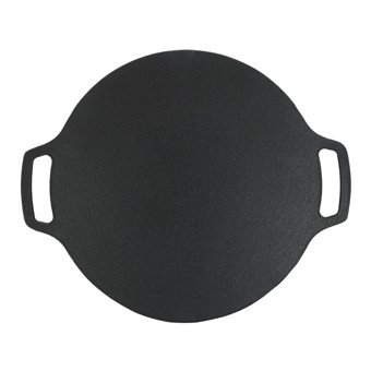 Psytfei Alüminyum Saplı Alüminyum 25 cm Grill Tava Siyah