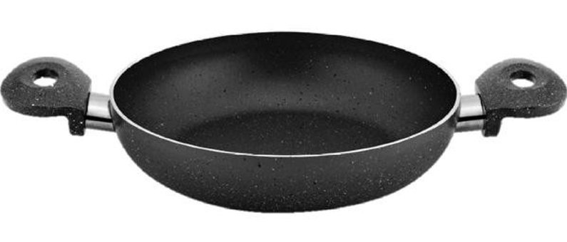Besa Plastik Saplı Alüminyum 22 cm Sahan Tava Siyah