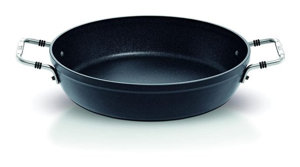 Fissler Adamant Çelik Saplı Alüminyum 24 cm Düz Tava Siyah