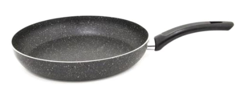Chef Plastik Saplı Alüminyum 28 cm Düz Tava Gri