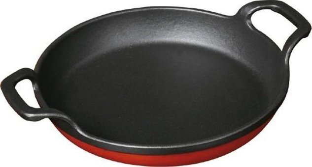 Sürel Döküm Saplı Demir Döküm 16 cm Sahan Tava Kırmızı