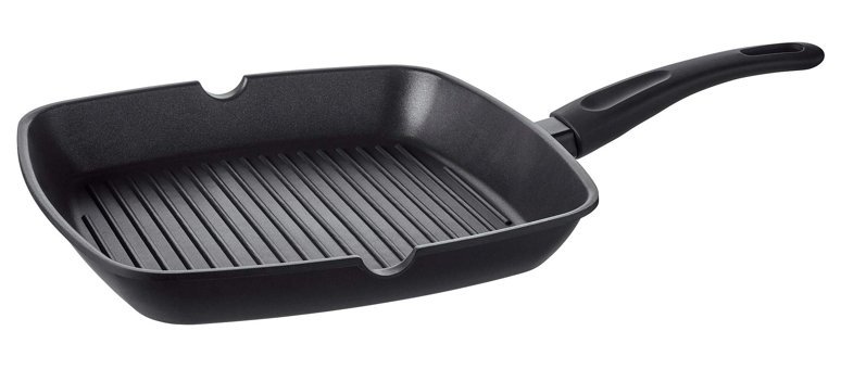 Ikea Hemlaglad Plastik Saplı Alüminyum 28 cm Grill Tava Siyah