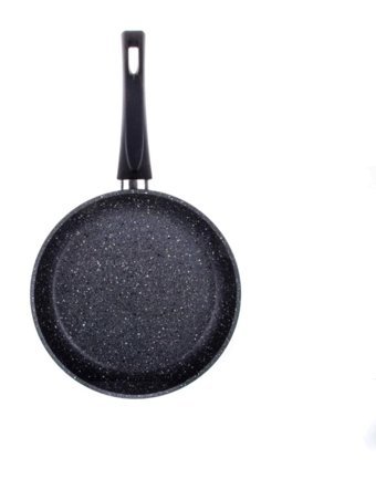 Aryıldız T/T Solido Plastik Saplı Granit 24 cm Düz Tava Siyah