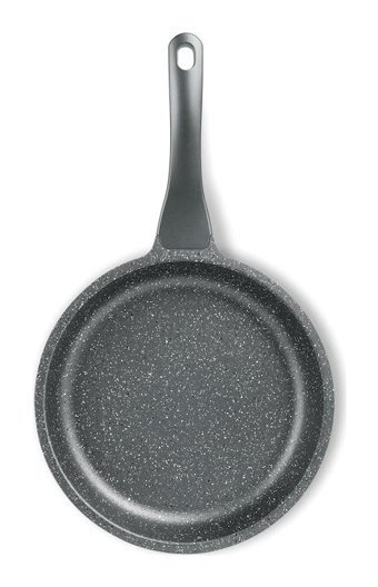 Thermoad Graneu Plastik Saplı Döküm 24 cm Düz Tava Gri