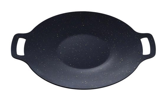 Generic Döküm Saplı Çelik 28 cm Kızartma Tava Siyah