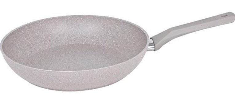 Fms No:26 Plastik Saplı Granit 26 cm Düz Tava Bej