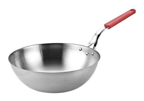 Altınbaşak 190R Plastik Saplı Çelik 26 cm Wok Tava Kırmızı