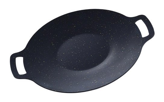 Haofy Maifan Döküm Saplı 28 cm Düz Tava Siyah