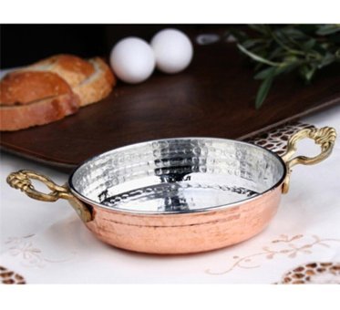 New And Single Dövme Bakır 14 cm Sahan Tava
