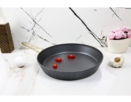 Evita Eco Granit Saplı Granit 22 cm Düz Tava Gri