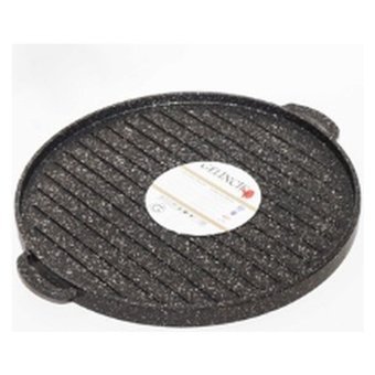 Gelincik No:36 Granit Saplı Alüminyum 36 cm Grill Tava Siyah